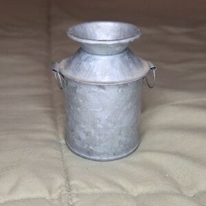 Mini Galvanized Metal Milk Can Farmhouse Decor